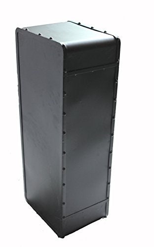 Diwhy Retro Vintage Industrial Metal Standing Bookcase Storage Cabinet (4-Shelf)