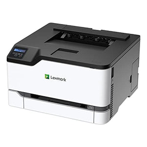 Lexmark CS331dw Laser Printer - Color - 26 ppm Mono / 26 ppm Color - 600 dpi Print - Automatic Duplex Print - Wireless LAN, White/Gray, Medium (40N9020)