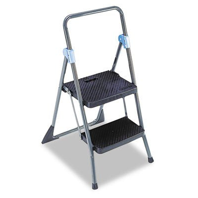 CoscoProducts Commercial 2-Step Folding Stool, 300lb Cap, Gray, 5-Pack