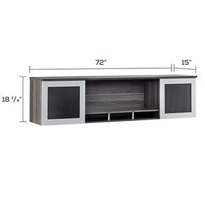 Safco Products MNH72LGS Medina Hutch Cabinet, 72", Gray Steel