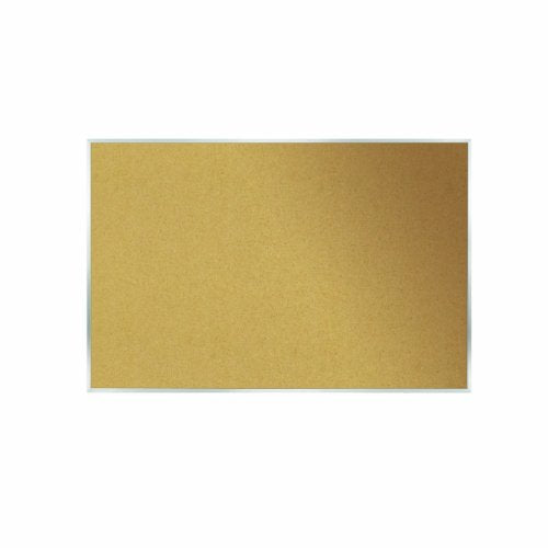 Ghent 4.5" x 10.5"  Aluminum Frame Natural Cork Bulletin Board