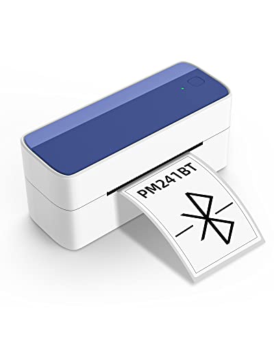 Bluetooth Thermal Label Printer - Wireless Label Printer, Shipping Label Printer Support iPhone, iPad, Android, High Speed Printing, Work with Ebay, Amazon, Etsy, Canva, USPS, UPS