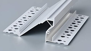 HISANDUK 16-Pack 52.5ft Plaster-in Trimless Recessed LED Aluminum Channel - Milky White Cover - Cabinet Kitchen Strip Lighting