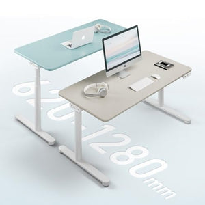 SanzIa Electric Height Adjustable Standing Desk - Memory Presets, Office/Home Computer Workstation