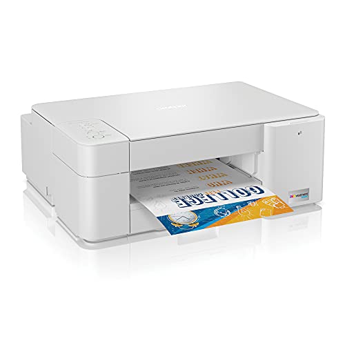 Brother MFC-J1215W INKvestment Tank Wireless All-in-One Color Inkjet Printer for Home Office - Print, Copy, Scan - 16 ppm, 1200 x 600 dpi, Voice Control, 150 Sheets - BROAGE 6 Feet Printer Cable
