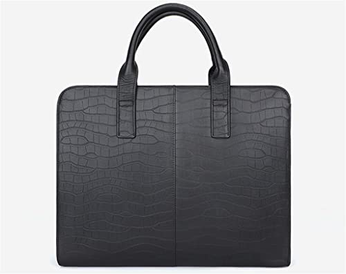 ADKHF Business Laptop Briefcase Men Leather Briefcase Computer Bag Men Men Handbag (Color : A, Size