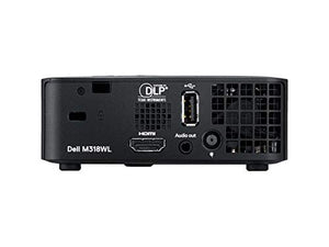 Dell M115HD Mobile LED Projector, WXGA 1280x800, HDMI USB Inputs, 1GB Internal Memory, 450 ANSI Lumens