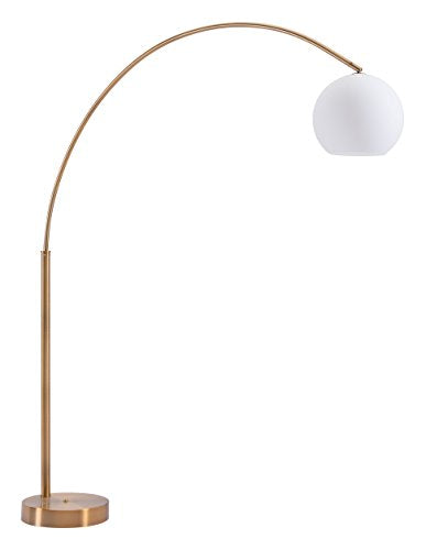 Zuo 56071 Griffith Floor Lamp, Brushed Brass