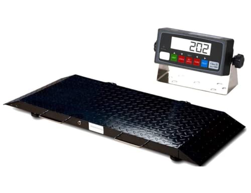 SellEton SL-920 Portable Livestock Cattle / Animal Multi-Purpose Scale with PS-IN202 Indicator | 50" x 20" (2000 lb x 0.5 lb)