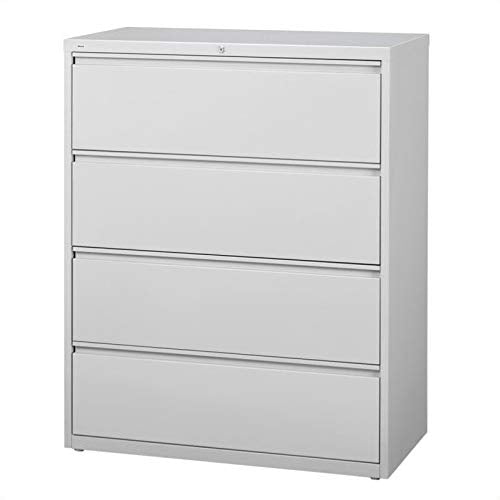 Scranton & Co 4 Drawer Lateral File Cabinet in Gray