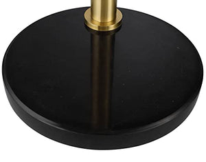 Possini Euro Design Rayne Modern Mid Century Arc Floor Lamp 3-Light LED 72" Tall Warm Gold Black Frosted Glass Globe
