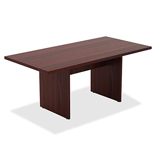Lorell 34340 Chateau Conference Table, Mahogany Laminate