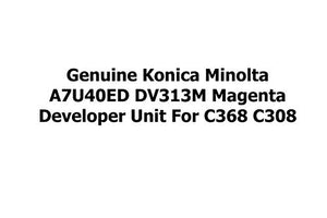 Genuine Konica Minolta A7U40ED DV313M Magenta Developer Unit for C368 C308