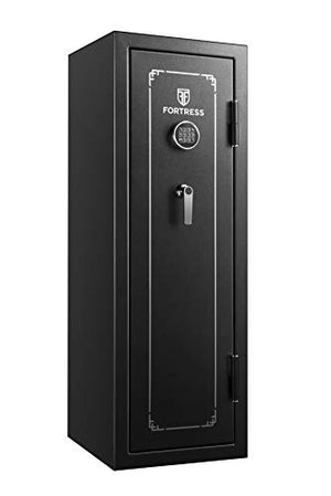 Fortress 14-Gun Fireproof Safe with Combination Lock, Black | 14-Gun with Combination Lock