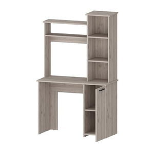 INLIFE Rumford Computer Desk with Hutch and 3-Tier Storage Shelves,591