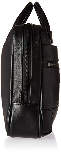 Briggs & Riley @ Work-Leather Brief, Black, Slim