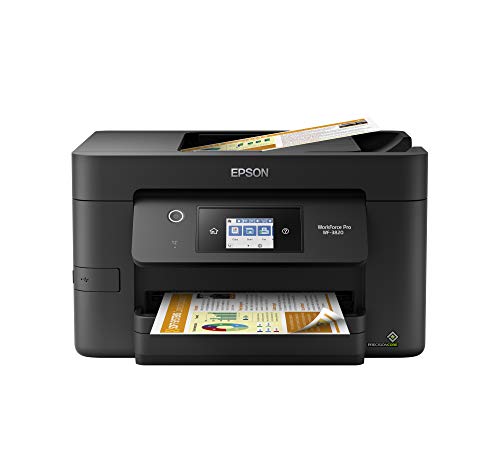 Epson Workforce Pro WF-3820 Wireless Inkjet All-in-One Color Printer, C11CJ07201