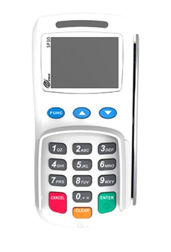 PAX SP30 DC NFC/CTLS PCI 4.x Mono White Pin Pad - Compatible with A80 and S80