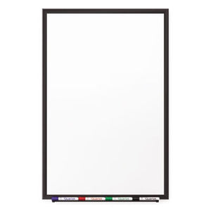 Classic Porcelain Magnetic Whiteboard, 48 x 36, Black Aluminum Frame, Sold as 1 Each