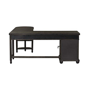 Liberty Furniture Harvest Home Black L Shaped Desk Set