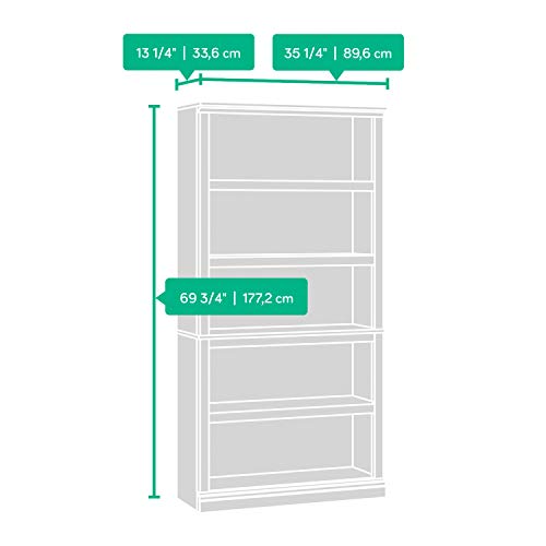 Thaweesuk Shop Cherry Wooden Display Storage Bookcase Cabinet - 5 Shelf Organizer