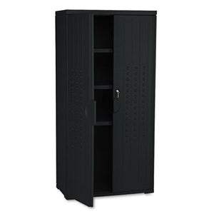 Iceberg OfficeWorks 66" High Storage Cabinet, Black
