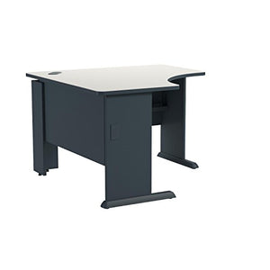 Bush Business Furniture Series A 48W Corner Desk in Slate and White Spectrum
