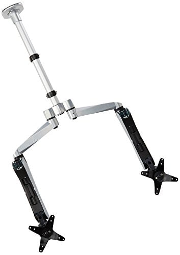 Cotytech Expandable Dual Monitor Desk Mount Spring Arm Quick Connect with Clamp Base (DM-CDSA5-C)