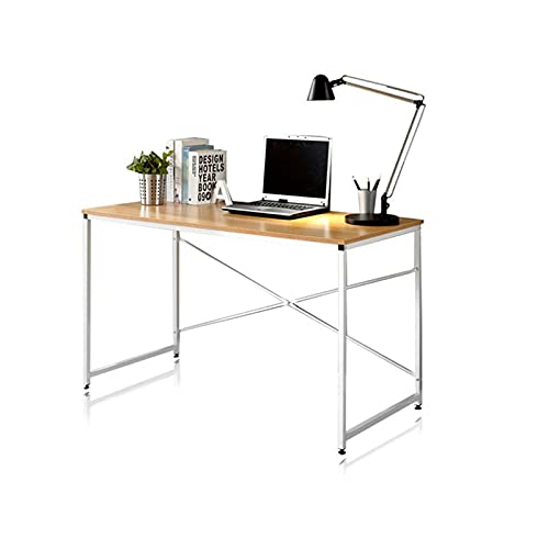 QIAOLI Folding Desk Folding Computer Desk Office Table Modern Simple Work Study Desk Industrial Style PC Laptop Table for Home Office Workstation Computer Desk