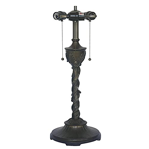 GAUUA 18 Inch Rose Tiffany Desk Lamp Night Lamp