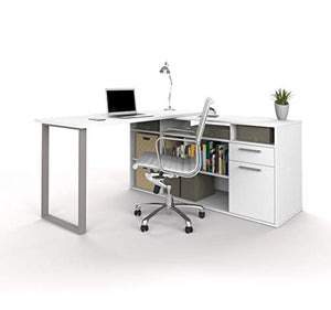 Bestar, Solay Collection, Modern L-Shaped Executive Office Desk