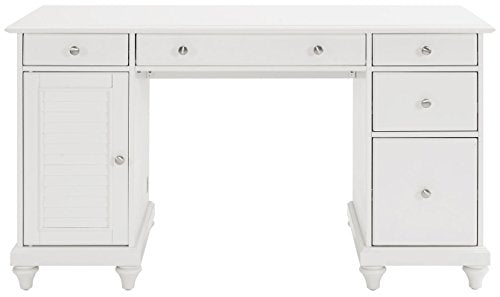 Crosley Furniture CF6507-WH Palmetto Computer Desk - White