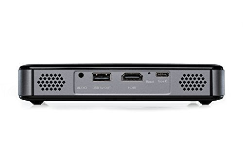 Miroir Smart HD Mini Projector M300A (Renewed), Surge Series, Android OS with Native Apps Available, LED Lamp, Auto Focus,Built in Rechargeable Battery, HDMI Input and Wireless Input