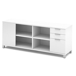 Pemberly Row File Cabinet Storage Credenza in White