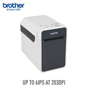 Brother TD-2120N Direct Thermal Printer - Monochrome - Desktop - Receipt Print, Black/White, Length: 8.46 inches; Height: 6.77 inches; Width: 4.33 inches