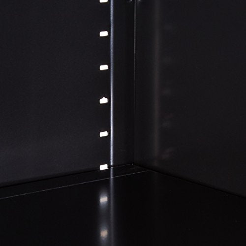 Lorell LLR41291 Fortress Series Steel Book Case, Black