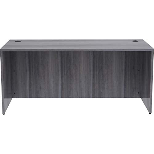Lorell LLR69546 Weathered Charcoal Laminate Desk Shell
