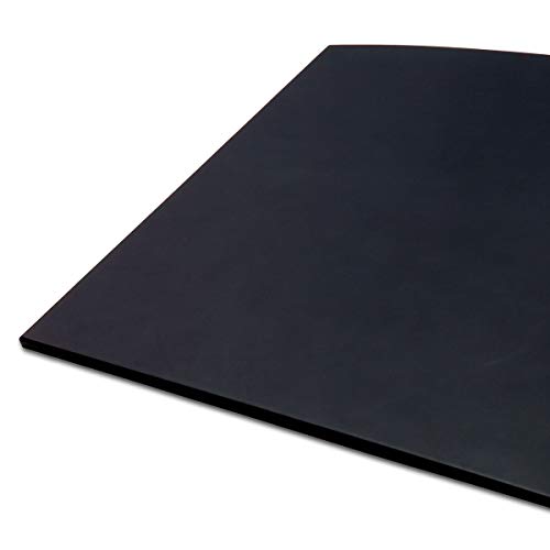 Dacasso Black Arched Desk Pad, 34.00 x 24.00 x 0.25 (P1022)