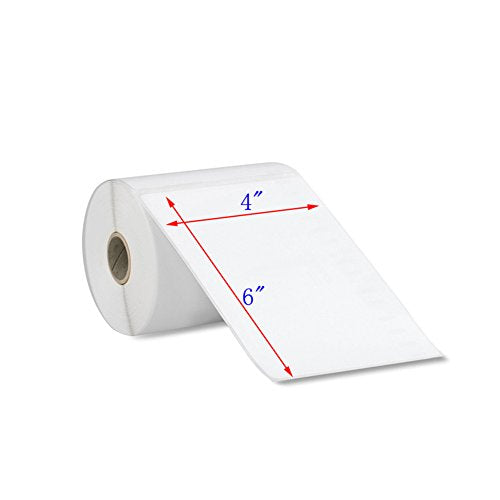 MFLABEL 100 Rolls of 250 4x6 Direct Thermal Mailing Shipping Postage Labels for Zebra 2844 Zp-450 Zp-500 Zp-505