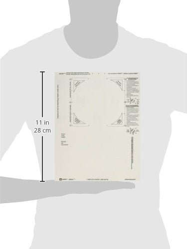 Avery CD/DVD Label/Jewel Case Insert Combo Sheets, Ink Jet, 20 Labels & Inserts/Pack (8696)