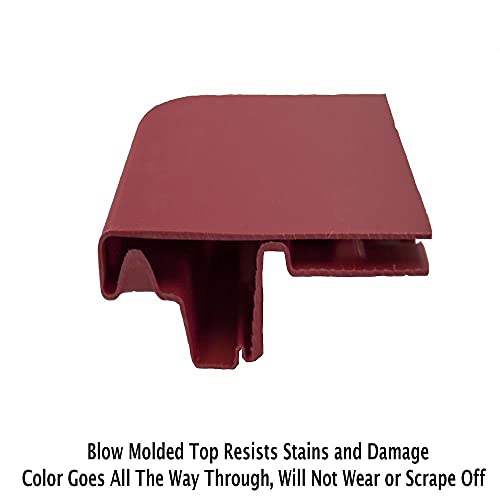 Correll 30"x60" Rectangular Shaped Heavy Duty Classroom Activity Table, Light Weight Red Blow Molded Plastic Top, Height Adjustable (19"-29") Legs, Made in The USA,ABZR3060-REC-25