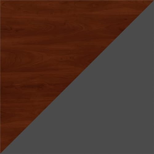Bush Business Furniture Series C U Shaped Desk with Hutch and Storage, 72W, Hansen Cherry