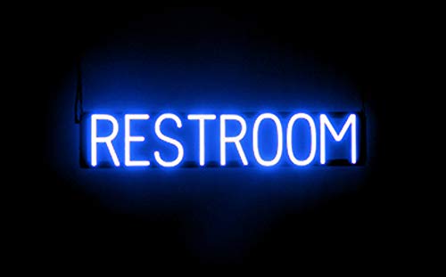 SpellBrite Ultra-Bright Restroom Neon-LED Sign (Neon look, LED performance)