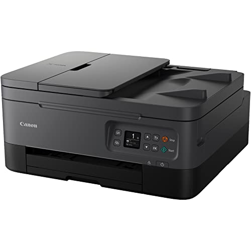 Canon PIXMA TR7020 Inkjet All-in-One Wireless Printer for Photo and Document Fast Printing, Copy & Scan (Black) 4460C002 Home Office Bundle with DGE High Speed USB Print Cable + Business Software Kit