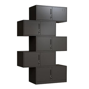SanzIa 71" Tall Steel Lockable File Cabinets, 5 Tier Freestanding Storage Cabinet