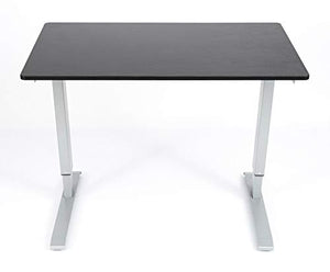 Luxor STANDCF48-AG/BO Stand Up Desk, Silver/Black