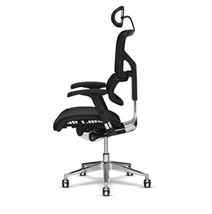 X-Chair X2 Management Task Chair with Headrest - Black K-Sport Mesh Fabric