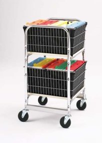 Charnstrom Compact Office Cart with Two File Baskets (M016)