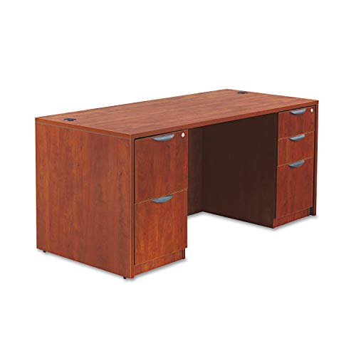 Alera Valencia Series 66 by 30 by 29-1/2-Inch Desk Shell, Medium Cherry