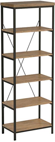 Homelegance Daria 5-Tier Bookcase, 26" W, Brown